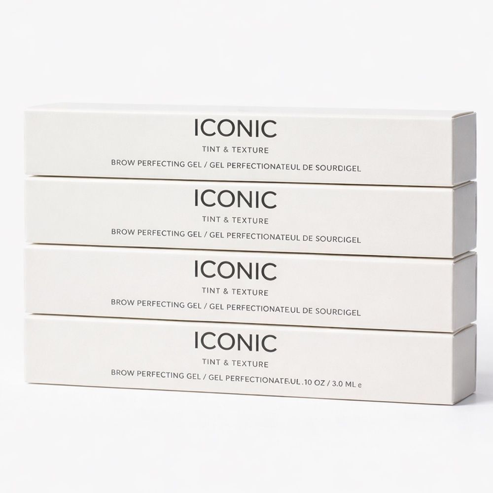 ICONIC London Brow Gel Bundle 4 Shades NEW | Tint & Texture 3ml, NEW in boxes